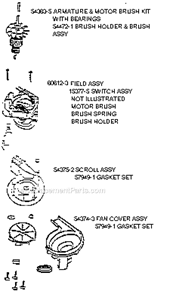Page C Diagram and Parts List for 7679ATS  Eureka Upright Vacuum