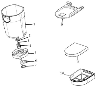 Part Location Diagram of 78437-7 Eureka Dust Cup & Handle Assembl