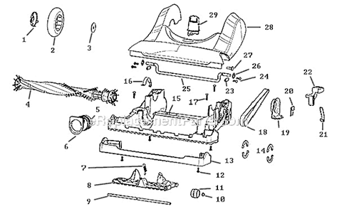 Part Location Diagram of 82353 Eureka Base Hose Assembly