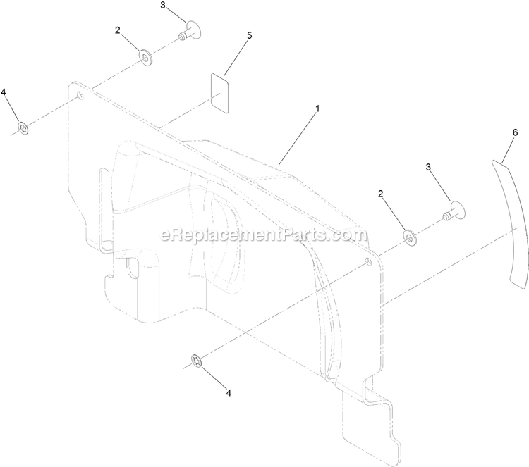 Transaxle Cover Assembly Diagram and Parts List for (316000000-399999999)(2016) Exmark Sprayer