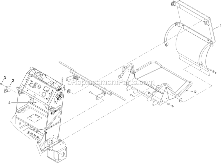 Platform Group Diagram and Parts List for (313000000-313999999)(2013) Exmark Lawn Mower