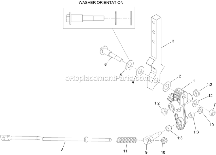 Lh And Rh Motion Control Assembly Diagram and Parts List for (406294345-408644345)(2020) Exmark Lawn Mower