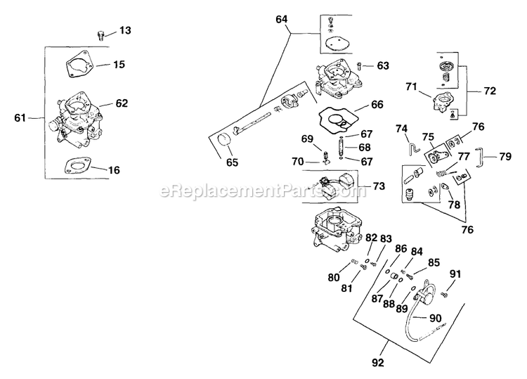 Fuel System (2) Diagram and Parts List for (190000-219999)(1999) Exmark Lawn Mower