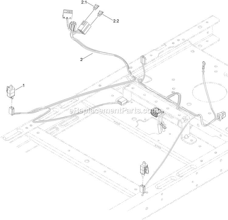 Fuse And Wire Harness Assembly Diagram and Parts List for (316000000-399999999)(2016) Exmark Lawn Mower