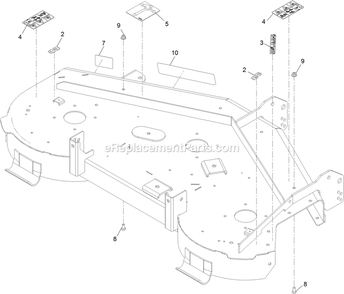 50 Inch Deck Decal Assembly Diagram and Parts List for (315000000-315999999)(2015) Exmark Lawn Mower