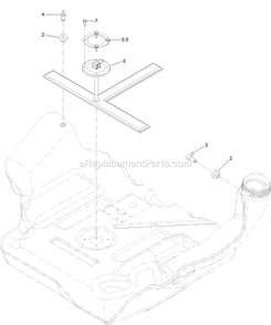 Fuel Tank Assembly Diagram and Parts List for (411294212-999999999)(2022) Exmark Lawn Mower