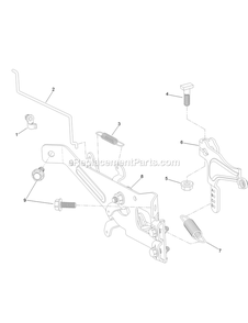 Governor Control Assembly Engine Assembly Diagram and Parts List for (315000000-315999999)(2015) Exmark Lawn Mower
