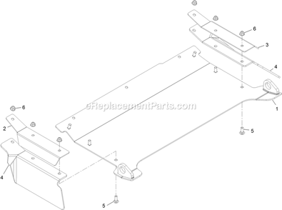 Discharge Tunnel Assembly Diagram and Parts List for (314000000-314999999)(2014) Exmark Lawn Mower