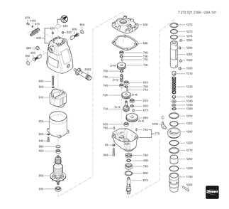  Diagram and Parts List for 72720212360 Fein Mortiser