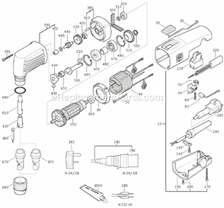 Part Location Diagram of 30711129009 Fein Carbon Brush