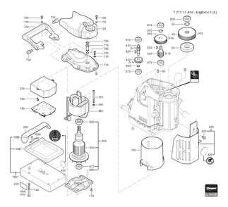 Diagram and Parts List for 72731312360 Fein Mortiser