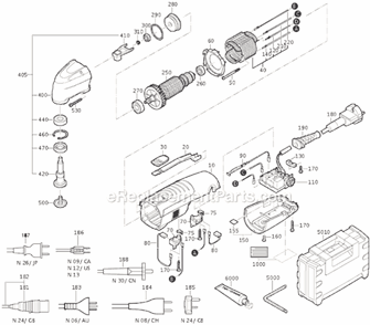 Part Location Diagram of 30762412990 Fein Speed Control Switch