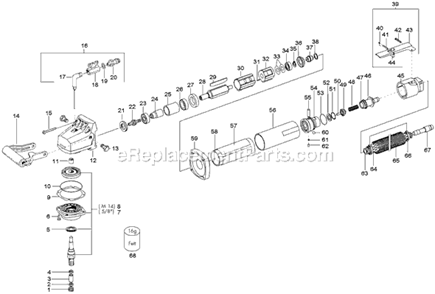 Page A Diagram and Parts List for  Flex Sander Polisher