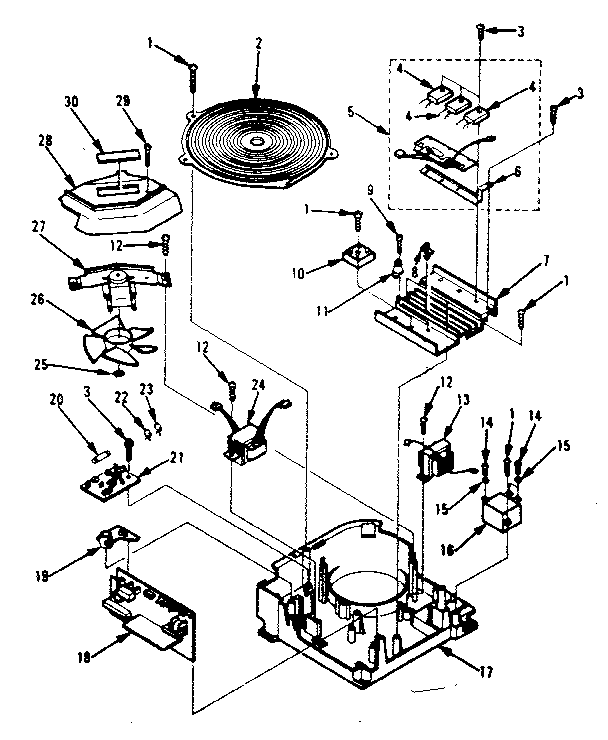 Inverter Assembly Parts For High Power Work Coil Diagram and Parts List for 5644498410  Kenmore Cooktop