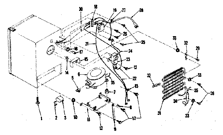 Unit Parts Diagram and Parts List for 1268904824  Kenmore Refrigerator