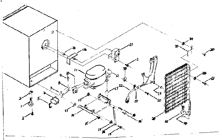 Unit Parts Diagram and Parts List for 126769000  Kenmore Refrigerator