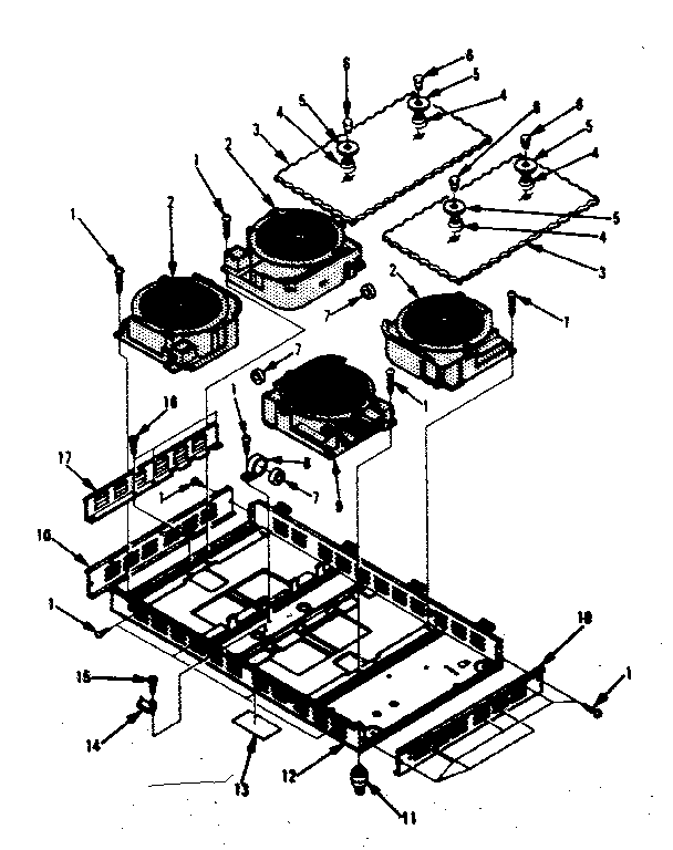 Frame Parts Diagram and Parts List for 5644498510  Kenmore Cooktop