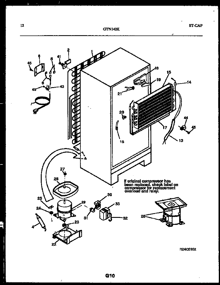 SYSTEM AND AUTOMATIC DEFROST PARTS Diagram and Parts List for  Frigidaire Refrigerator