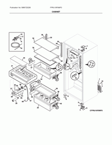 Part Location Diagram of 5304524658 Frigidaire LIGHT ASSEMBLY