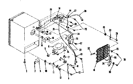 Unit Parts Diagram and Parts List for 1268904835  Kenmore Refrigerator