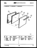 DOOR PARTS Diagram and Parts List for  Tappan Range