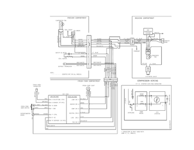 Wiring Diagram Diagram and Parts List for  Kenmore Refrigerator