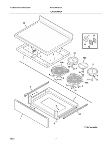 Part Location Diagram of 5304526287 Frigidaire CLIP,ALIGNMENT,COOKTOP