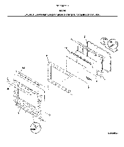 Door Diagram and Parts List for 79093003314  Kenmore Range
