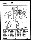 WATER AND CONDENSING PARTS Diagram and Parts List for  Gibson Dehumidifier