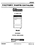 COVER Diagram and Parts List for GDG546RBS1  Gibson Dryer