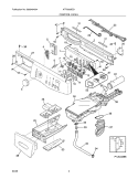 CONTROL PANEL Diagram and Parts List for  Frigidaire Washer
