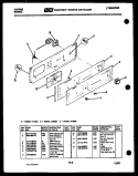 BACKGUARD Diagram and Parts List for  Tappan Wall Oven