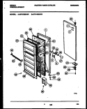 DOOR PARTS Diagram and Parts List for  Gibson Freezer