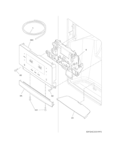 Part Location Diagram of 5304527932 Frigidaire USER INTERFACE