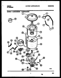 TUB DETAIL Diagram and Parts List for  Gibson Washer
