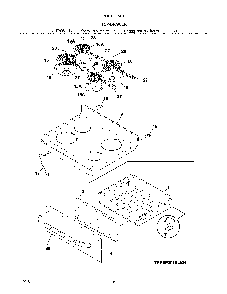Top/drawer Diagram and Parts List for 79093003314  Kenmore Range