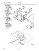BURNER Diagram and Parts List for  Crosley Range