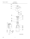 GRINDER ASSEMBLY Diagram and Parts List for  Electrolux Coffee Maker