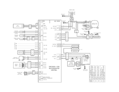 Wiring Schematic Diagram and Parts List for  Kenmore Refrigerator