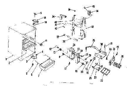 Cabinet Parts Diagram and Parts List for 1268916082  Kenmore Refrigerator