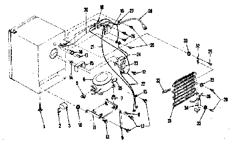 Unit Parts Diagram and Parts List for 1268904824  Kenmore Refrigerator
