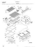 SHELVES Diagram and Parts List for MRT18N3JW1  Uni Refrigerator