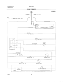 WIRING SCHEMATIC Diagram and Parts List for  Frigidaire Refrigerator
