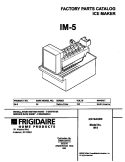 COVER Diagram and Parts List for  Frigidaire Ice Maker