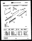 SPLASHER CONTROL Diagram and Parts List for  Tappan Range