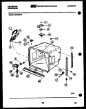 TUB AND FRAME PARTS Diagram and Parts List for  Kelvinator Dishwasher