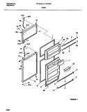 Part Location Diagram of 218364002 Frigidaire FRAME-NAMEPLATE