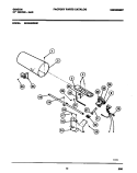 GAS VALVE, BURNER ASMY., SENSOR Diagram and Parts List for GDG546RBS1  Gibson Dryer