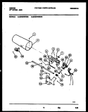 BURNER, IGNITER AND VALVE Diagram and Parts List for GDG546RBS0  Gibson Dryer