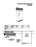 COVER Diagram and Parts List for  Gibson Freezer